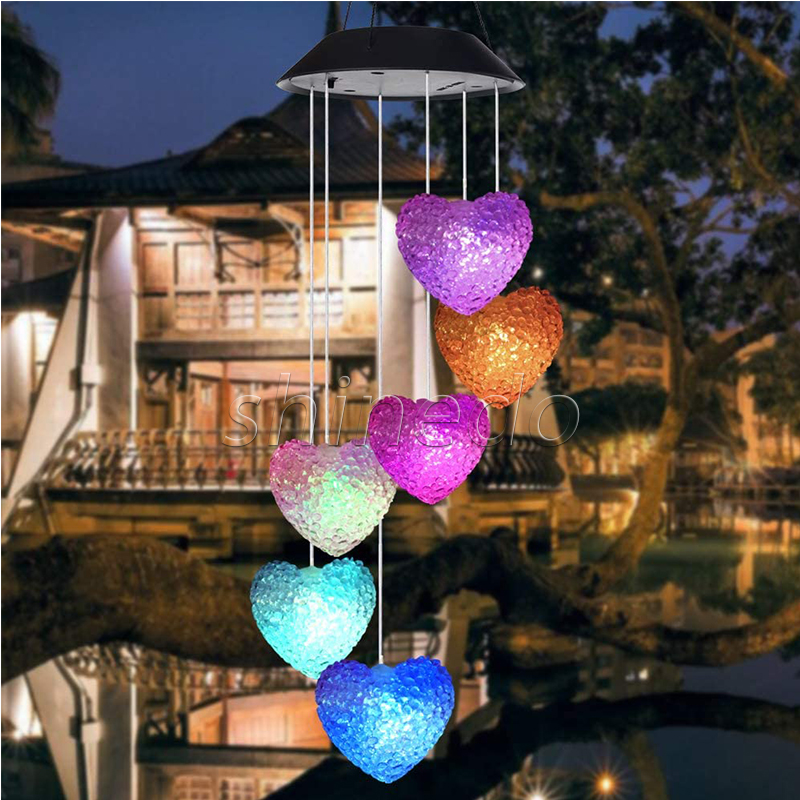 Garden RGB solar Wind Chime Light