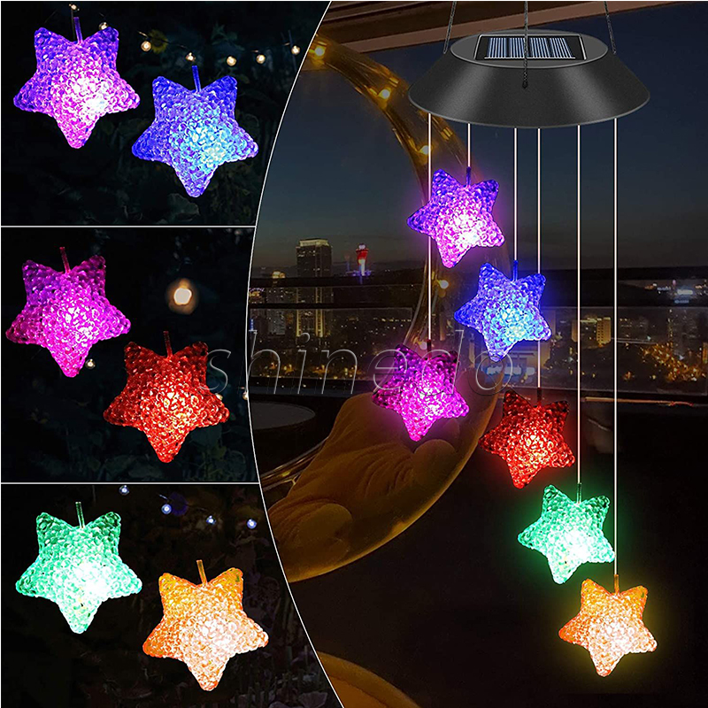 Garden RGB solar Wind Chime Light