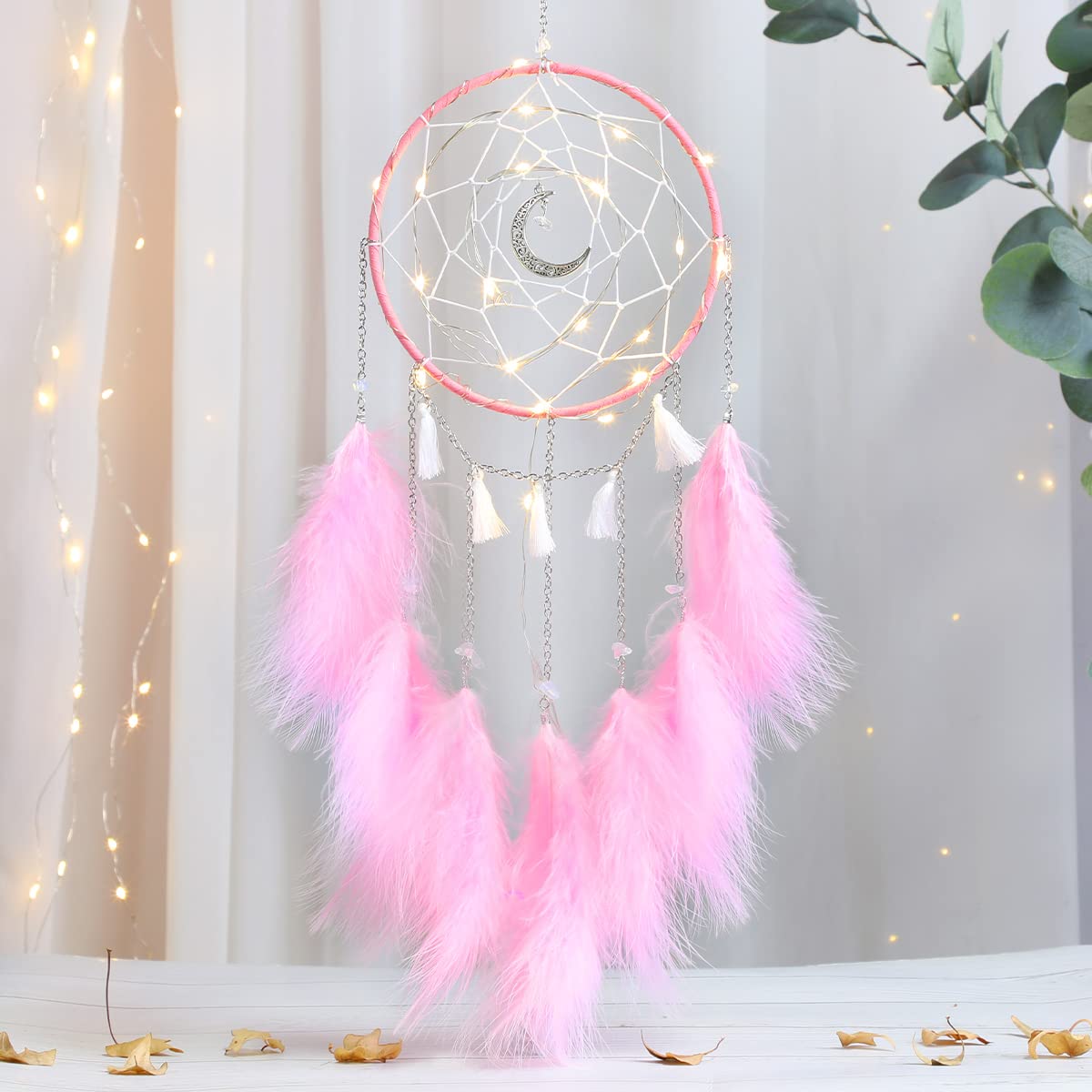 Wind chimes dream catchers hanging