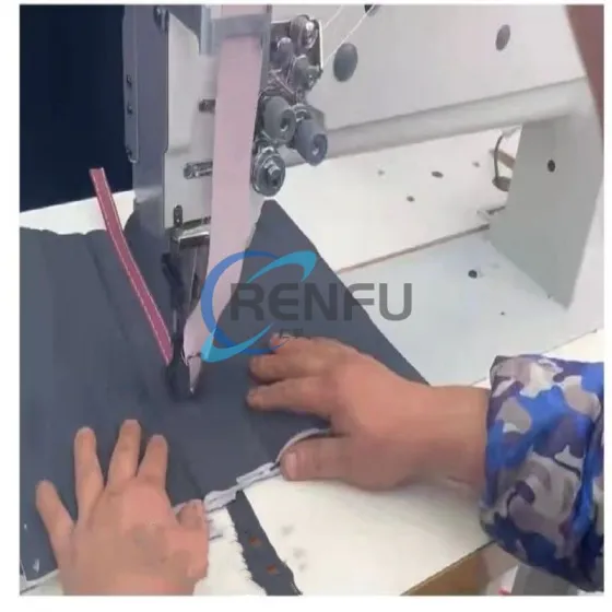 Industrial double needle sewing machine