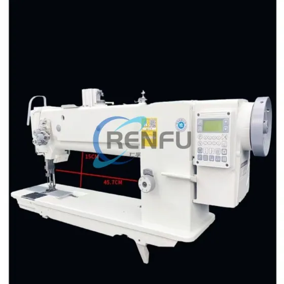 Industrial double needle sewing machine