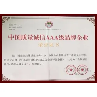 AAA Honorary Certificate