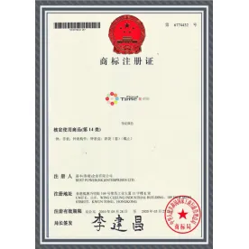 Floral Time trademark registration certificate