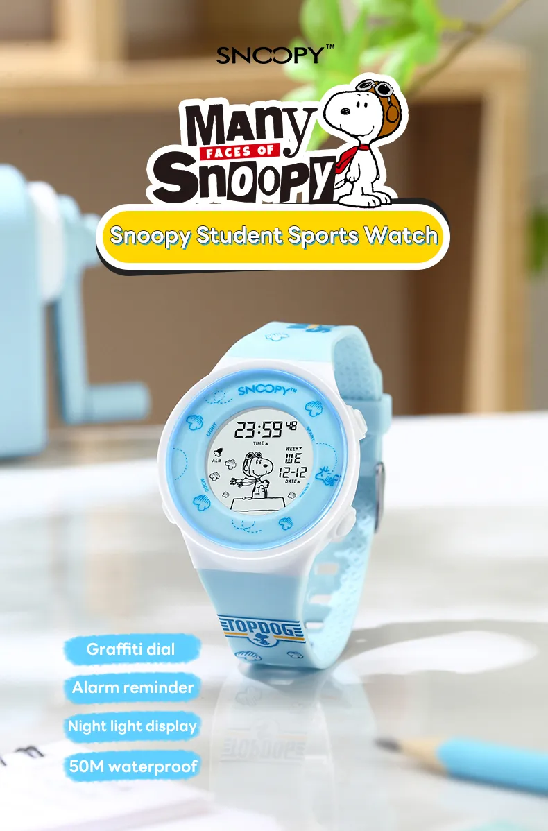 snoopy Pilot dial sports watch SNW858