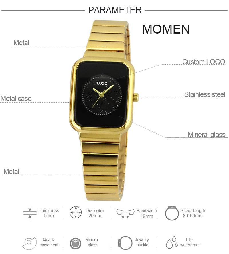 Simple casual gold love watches CA-009