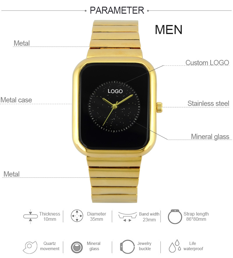 Simple casual gold love watches CA-009