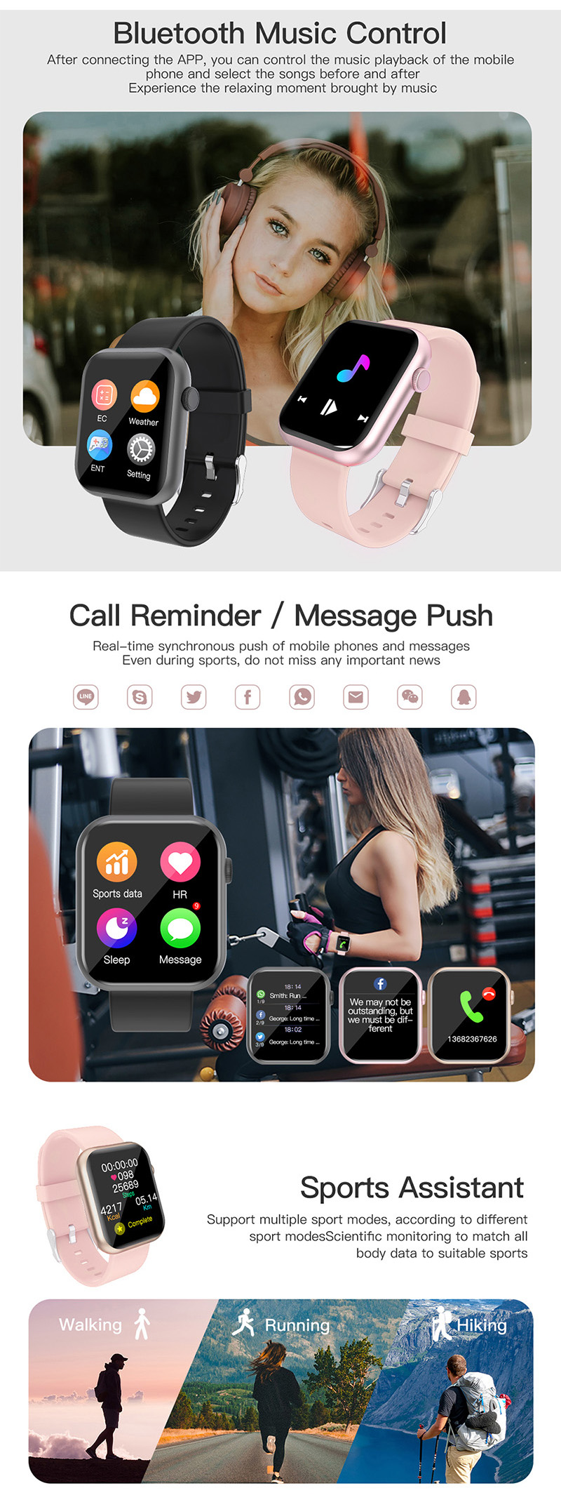 P9 IP67 Waterproof Smart Watch