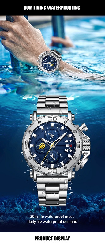 Fashion sports chronograph watch NM 02