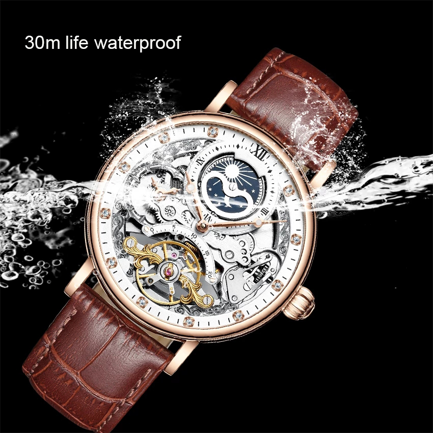 Skeleton Tourbillon Automatic Watch CA-137