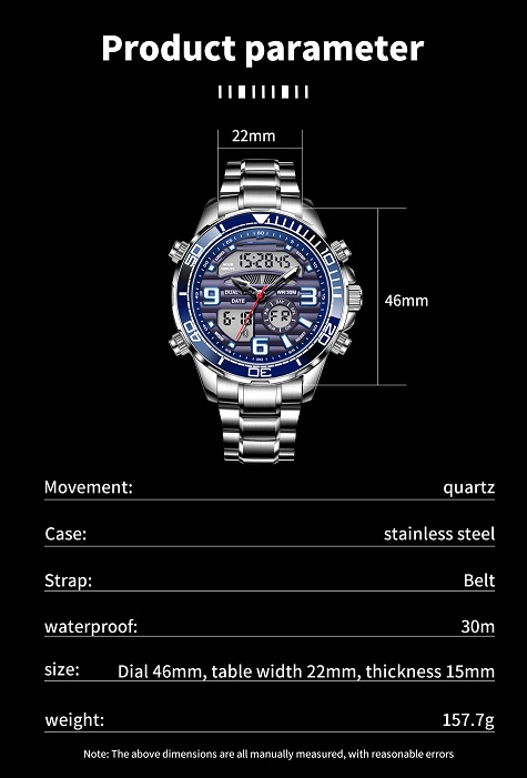 Luxury Sport Quartz Digital Watch ND02