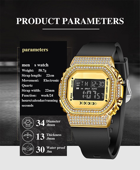 Analog Digital LED Electronic Watch ND05