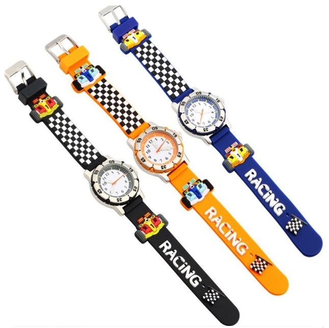 3D Racing Car Children Watch NK05