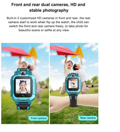 Rotating Dual Camera Children Smart Watch NK06