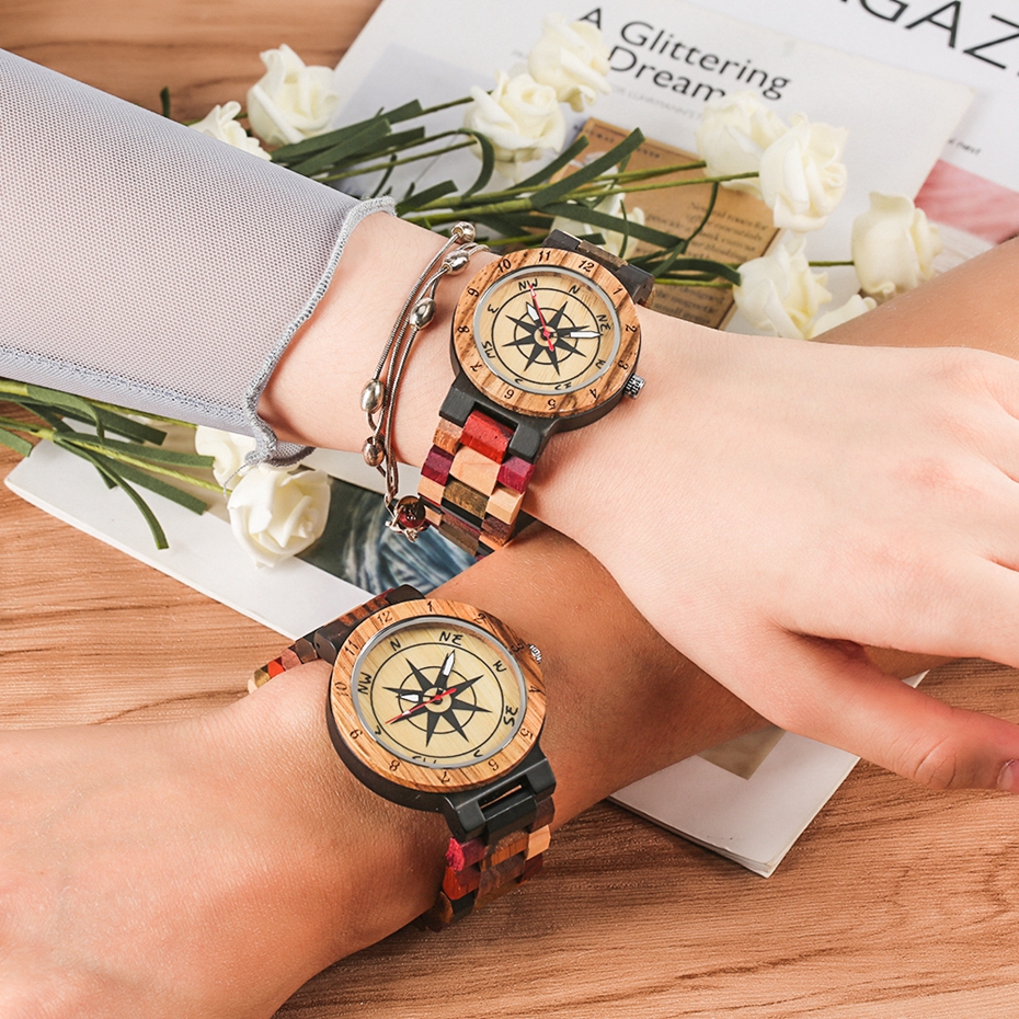 High quality wooden couple watches NW04