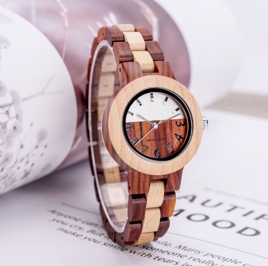 Wooden Red Sandalwood Fashion watch NW06