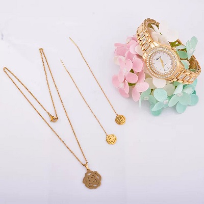 Dress Wristwatch earrings Necklace Suit NS04