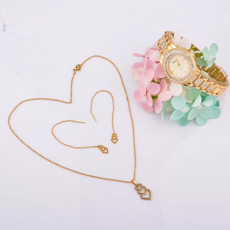 Dress Wristwatch earrings Necklace Suit NS04