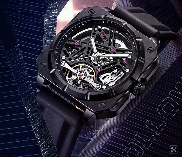 Hollow out luminous men watch