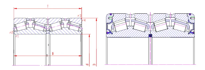 Four-Row Tapered Roller Bearings