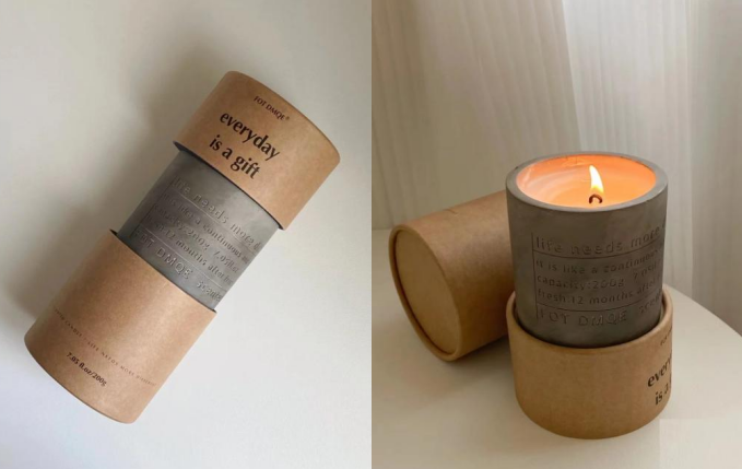 FOT DMQE candle packaging