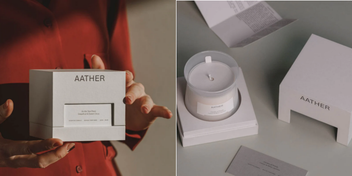 AATHER Candle Packaging