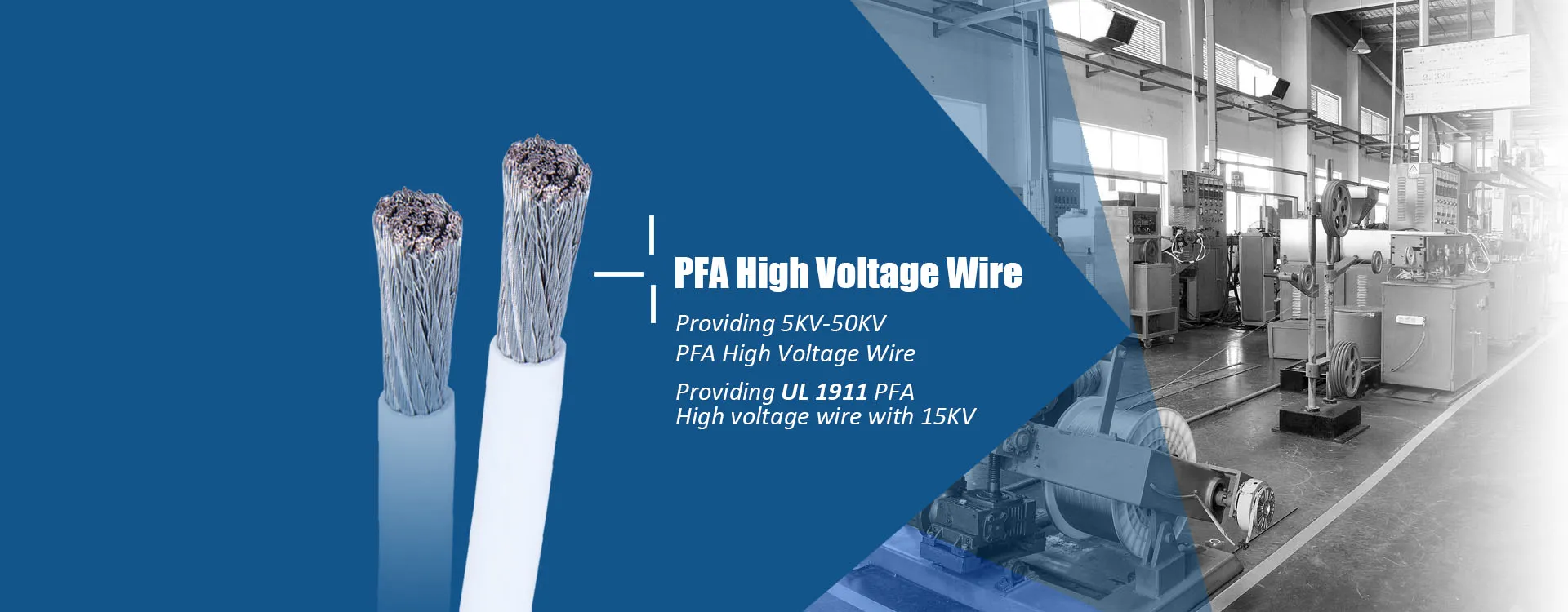 PFA high voltage wire