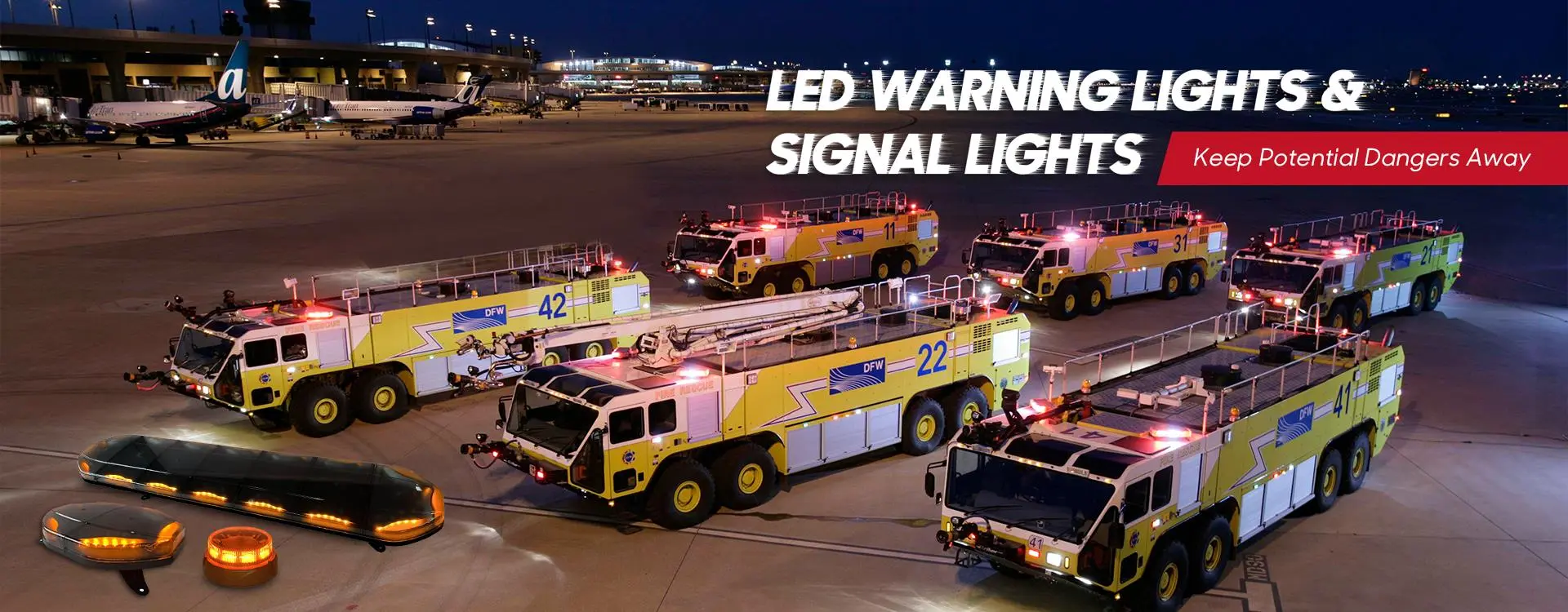 Luces LED de advertencia y luces de señal