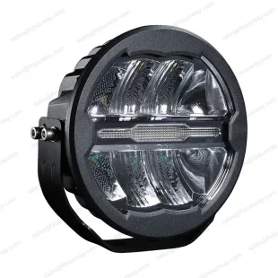 Patented 9 Inch Round Driving Light with Glow Park Light