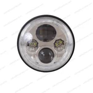 SAE 7” DOT-yhteensopiva pyöreä LED-ajovalo kaukovaloilla