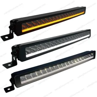 Barras de luz LED multifunción curvas de una fila