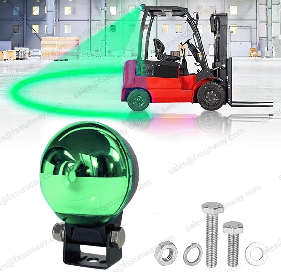 SWJS110 Green Forklift Safety Light - Smart Arc Beam