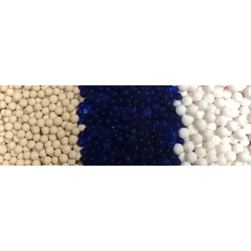 Unlike amorphous silica gel, activated alumina has a crystalline structure.