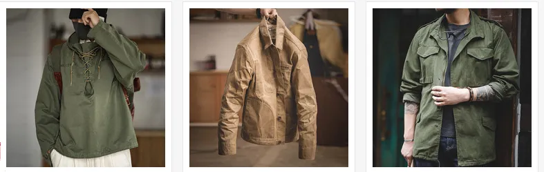 American vintage jacket Ami khaki trench coat