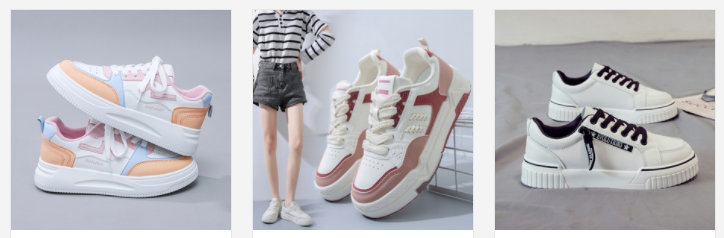 Ladies casual fashion leopard print lace-up sneakers