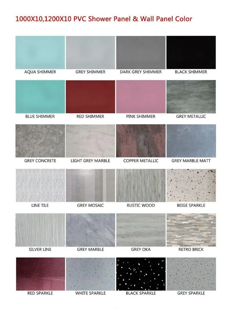 Pvc Panel Color Types PVC Wall & Ceiling Panels