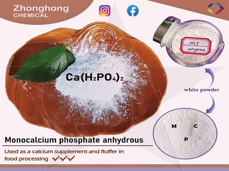 El principio de agregar fosfato monocálcico en harina.