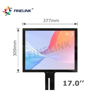 17 Inch Industrial Transparent Glas Custom Touch Screen