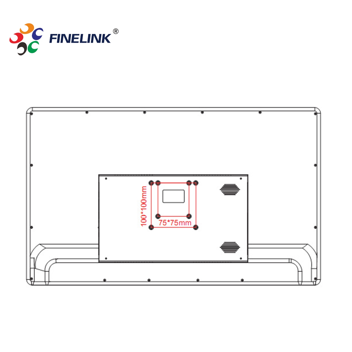 27 Inch Ips Panel 3G4G Wifi Bluetooth Security Wall Mount PC Monitor