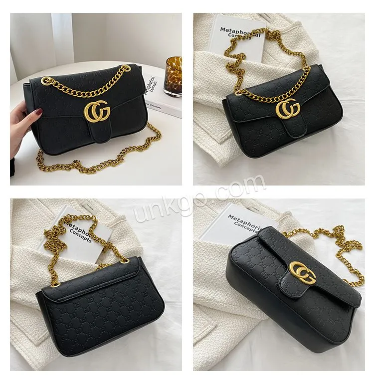 TC1597 Classic leather luxury gg  shoulder women handbag