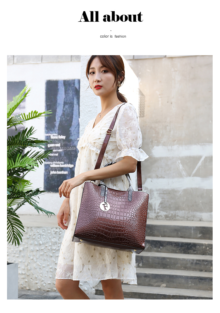 XSJ308 Custom  Handbag Set High Capacity Tote Handbag For Women 2022 Hot Sell Shoulder Shopping Bag