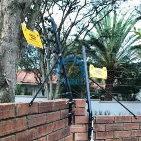 Electric security fence for housing estate