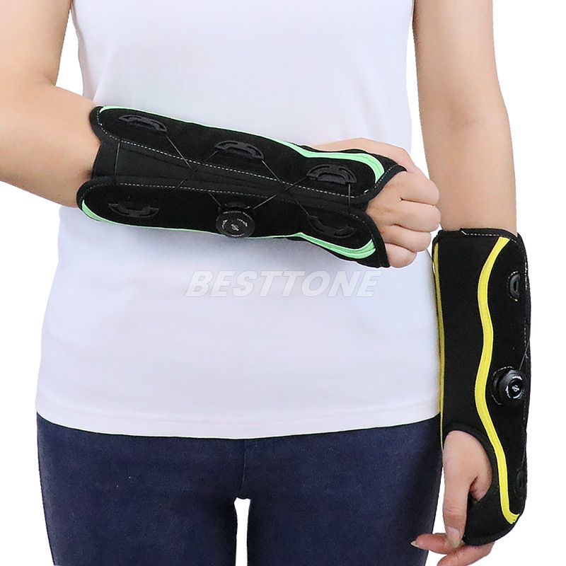 knob Wrist brace with removable aluminum plate support