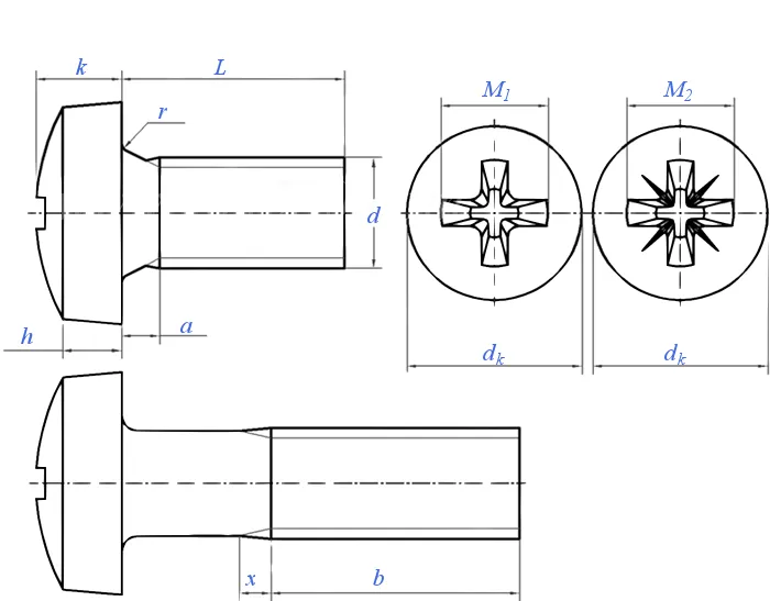 din 7985, phillips pan head screw, din 7985 manufacturer