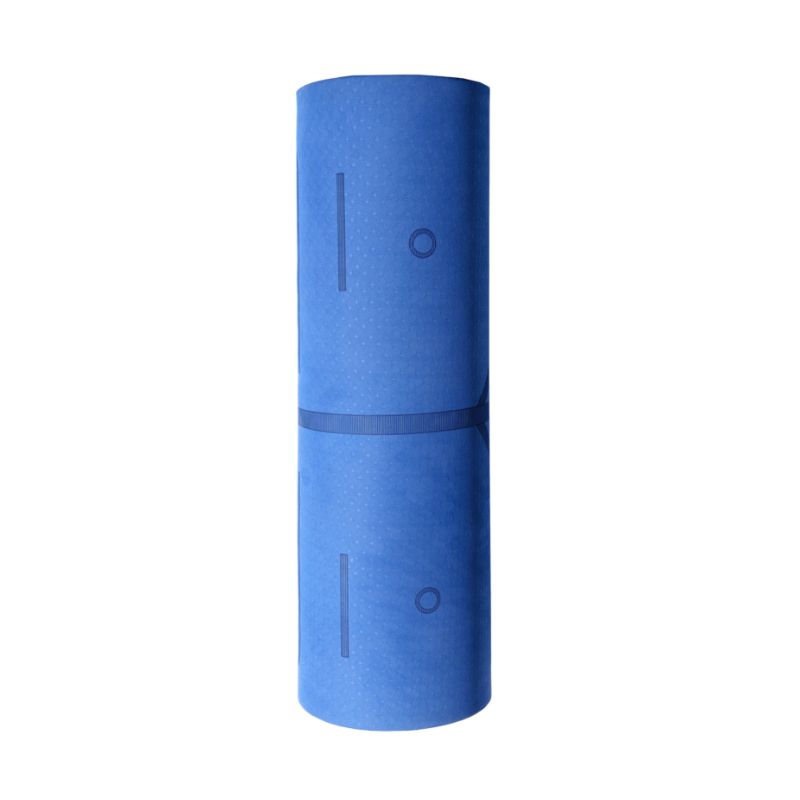 Two-color TPE yoga mat, non-slip, waterproof, high elastic, for