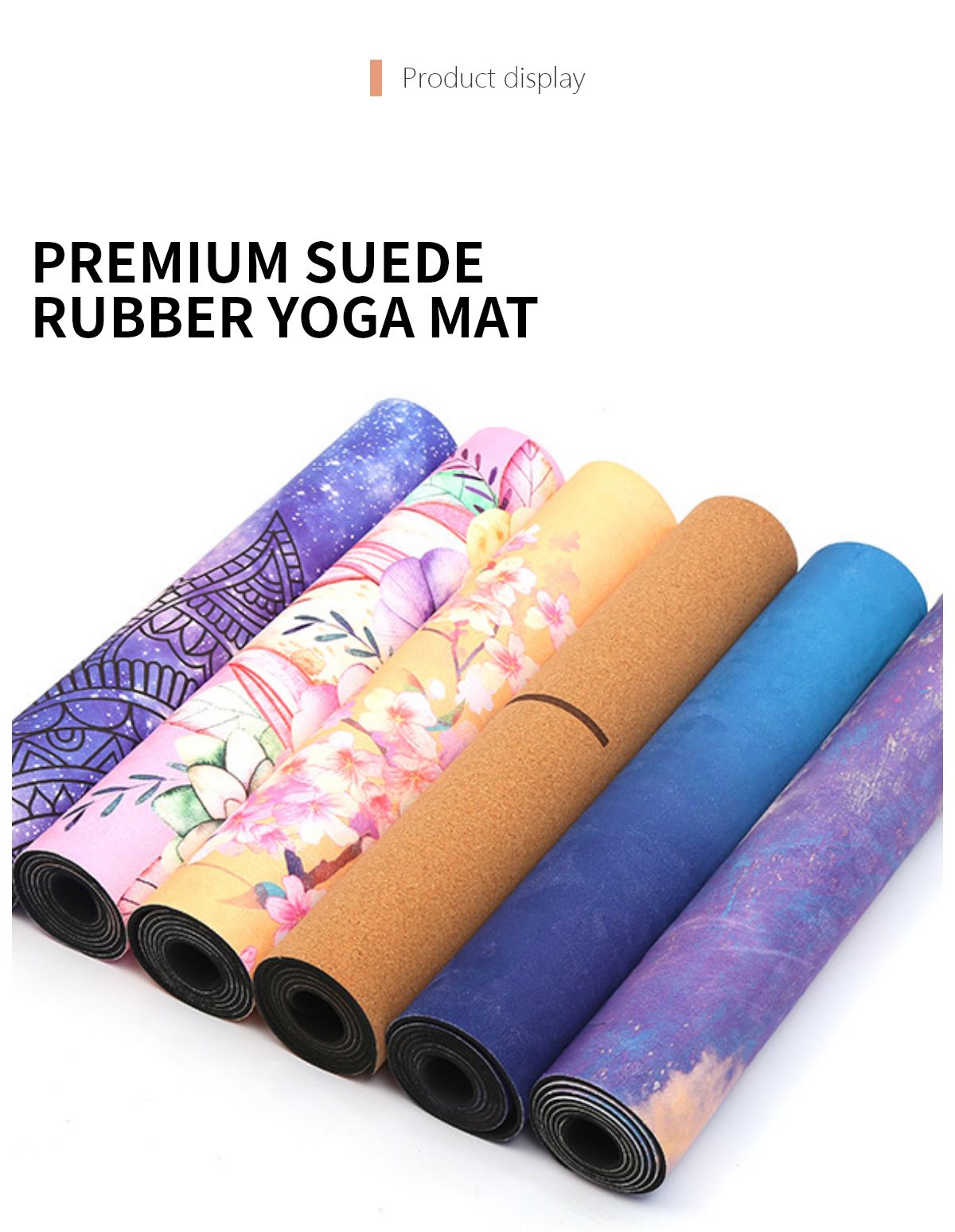 Premium Suede Rubber Yoga Mat