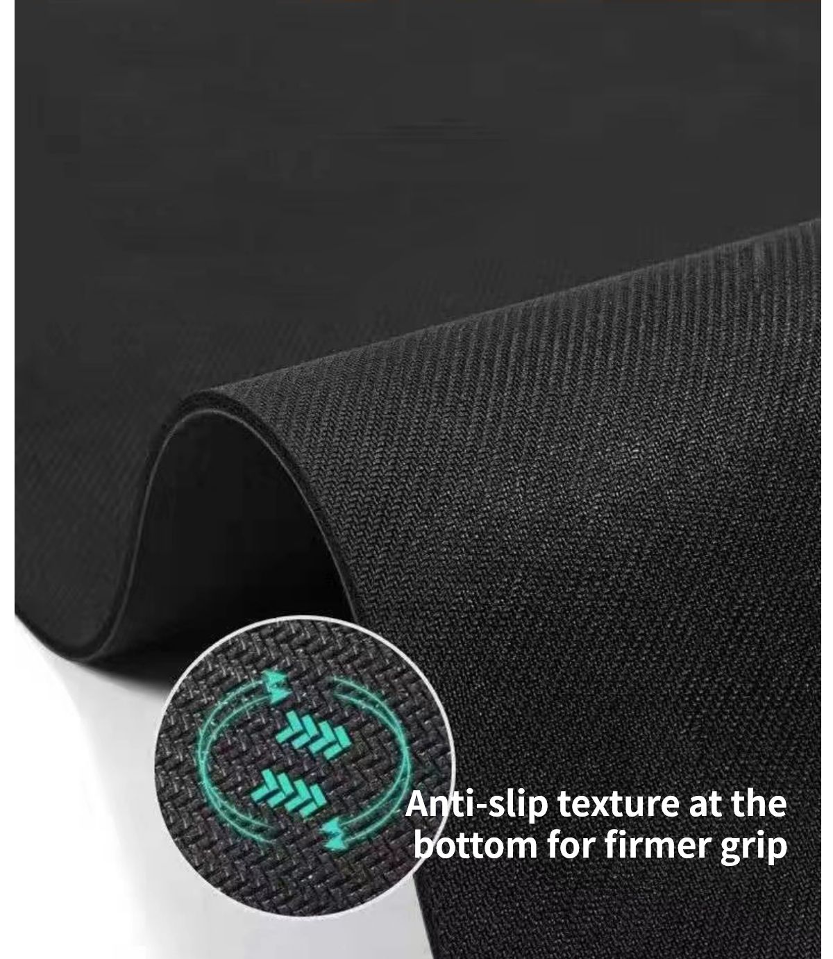 Groothandel regenboogkleurige PU+ rubberen yogamat met uitlijningslijnen