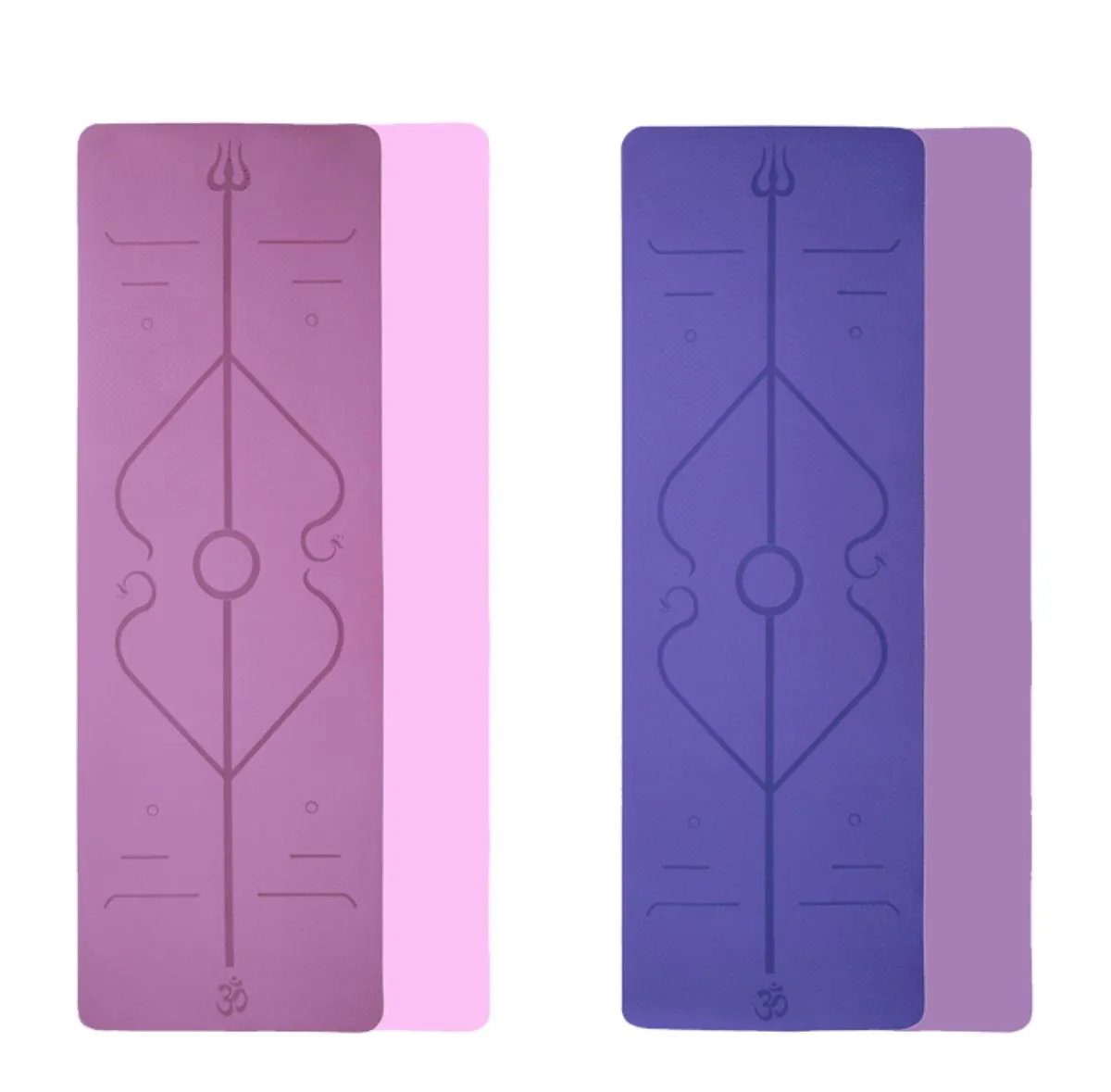 wholesale-laser-double-color-tpe-yoga-mat