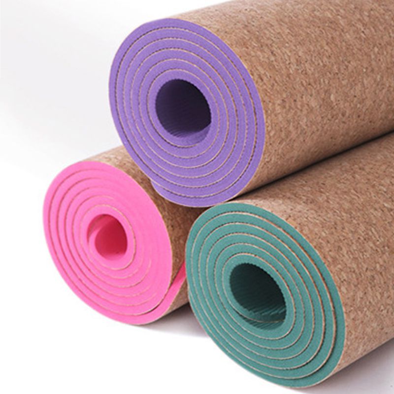 Glossy Cork Yoga Mat