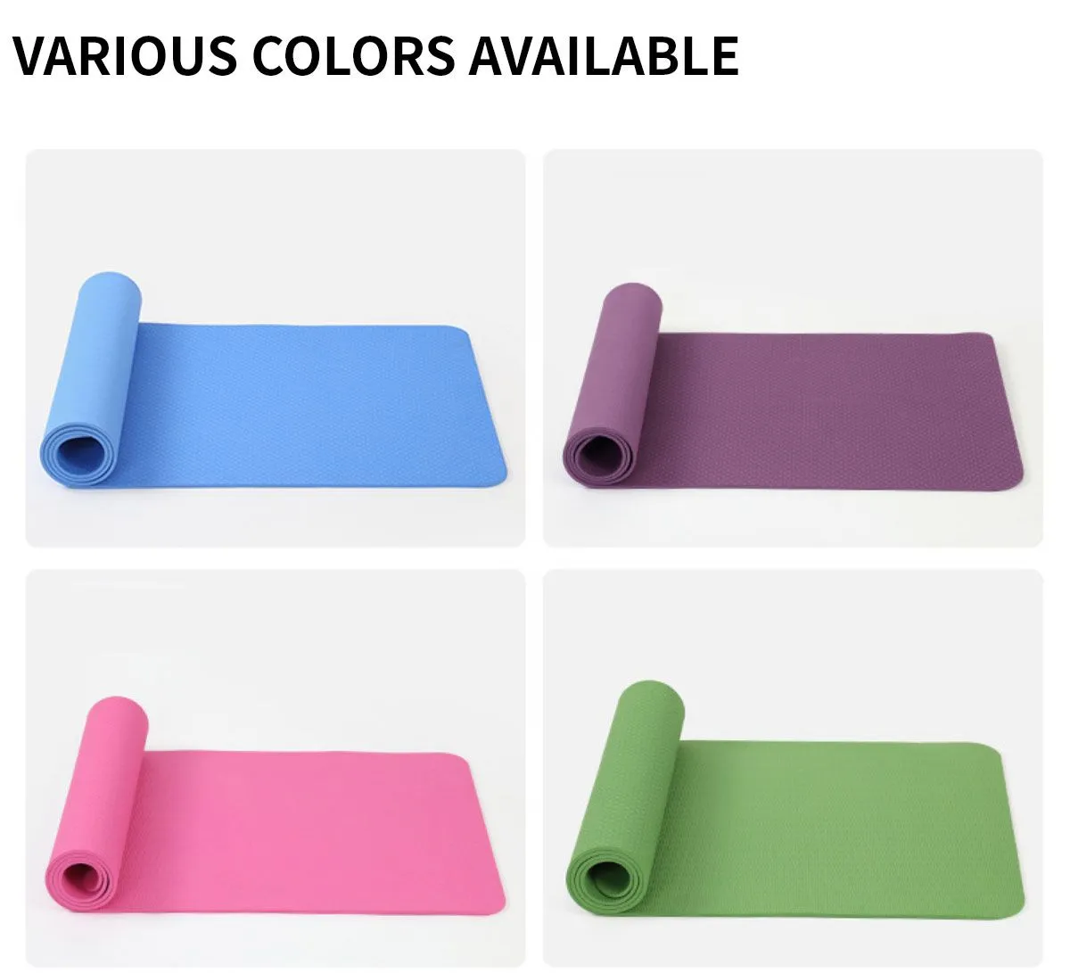 Non-Slip Double Color Tpe Yoga Mat