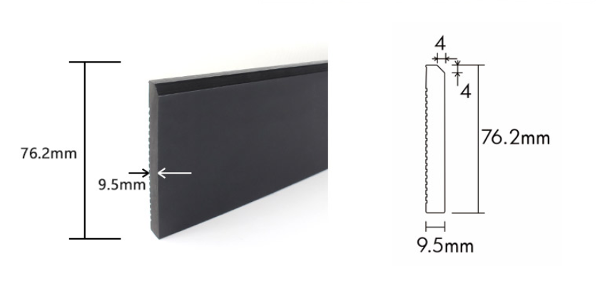 S76-D, Soft PVC Skirting Board